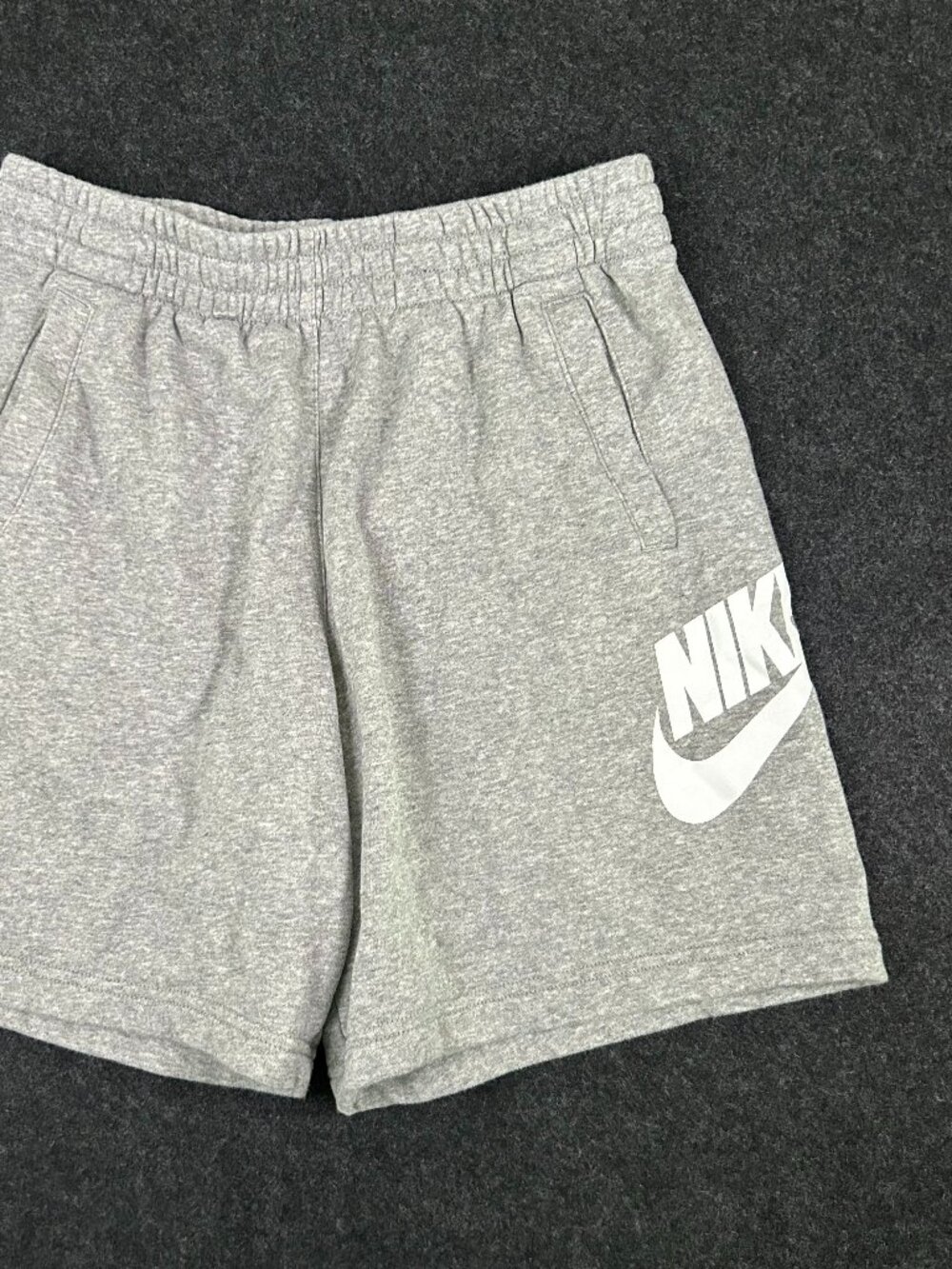 Nike Kids Gray Sweatshorts with Side Swoosh Size XL